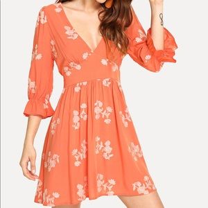 Lovely Floral Embroidery Dress